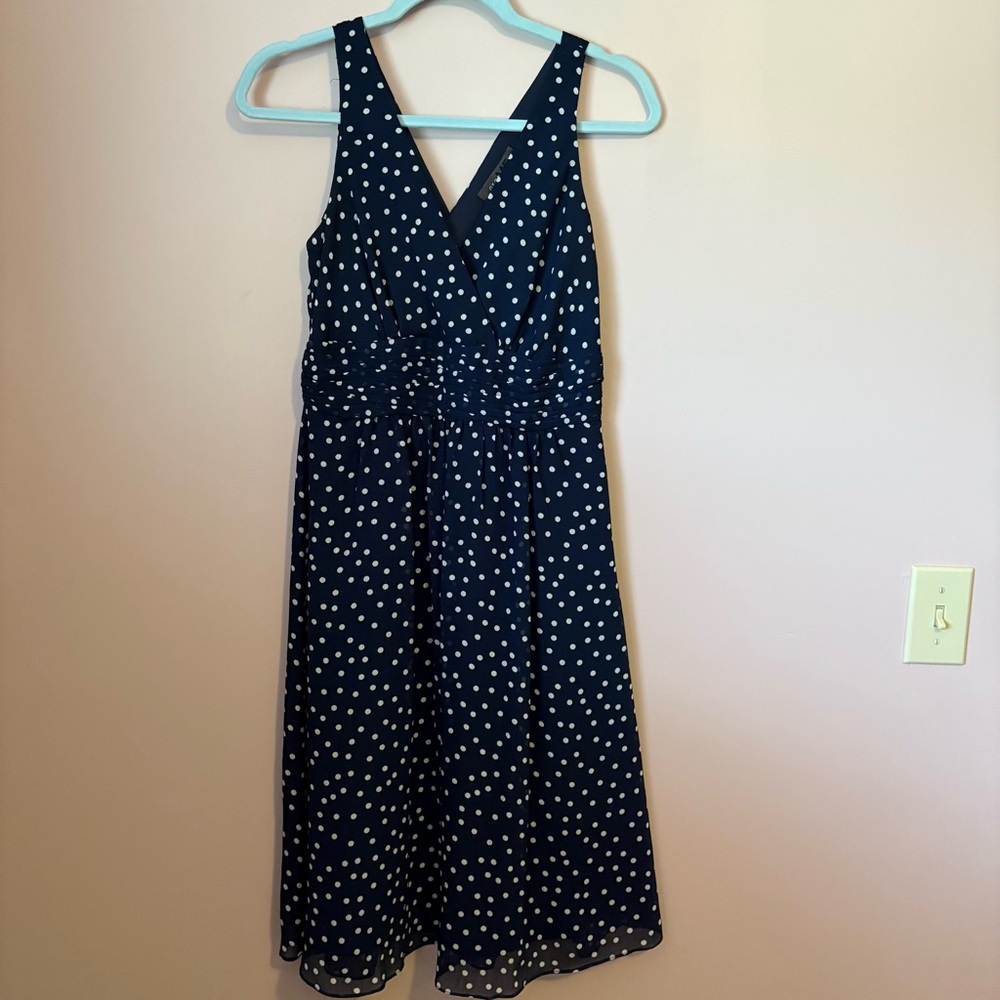 George Navy Polka Dot Midi Dress